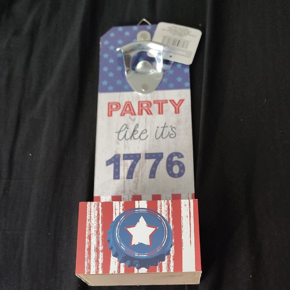 Patriotic Themed Wall Bottle Opener